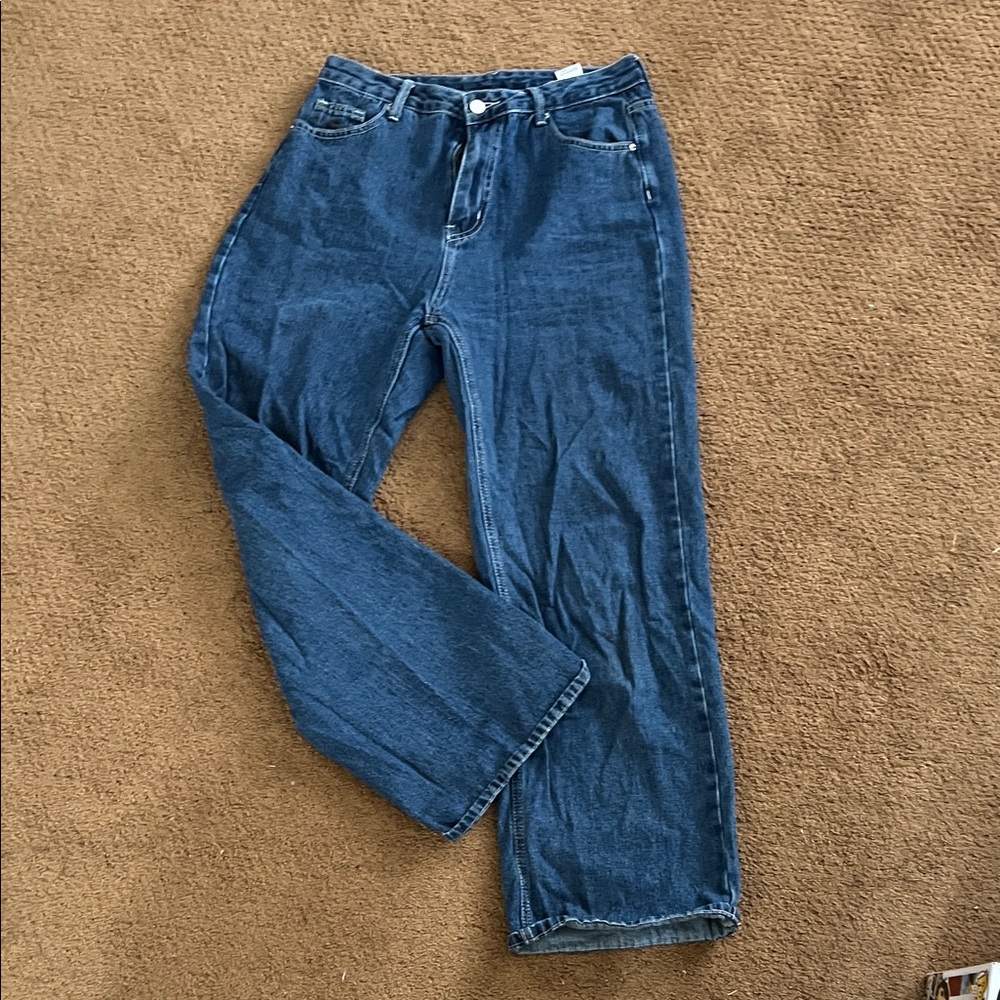 SHEIN Blue Flare & Wide Leg Jeans